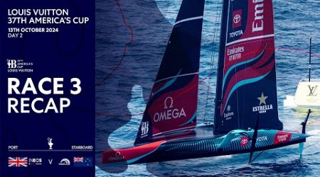 Louis Vuitton 37th America&#39;s Cup Race 3 Recap | INEOS Britannia vs Emirates Team New Zealand