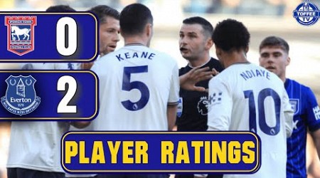 Ipswich Town 0-2 Everton | Player Ratings