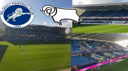 Millwall vs derby county Matchday vlog/ highlights/ivanovic scores first goal for millwall #millwall