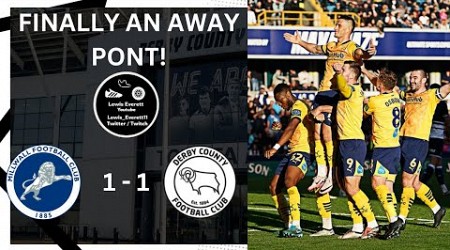 FINALLY AN AWAY POINT! Derby vs Millwall (A) Review