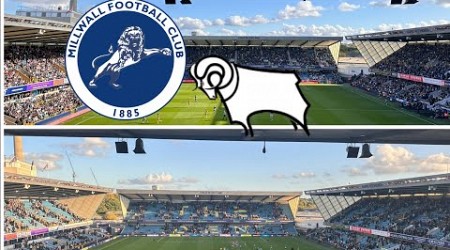 A point on the road! Millwall vs Derby County matchday vlog!