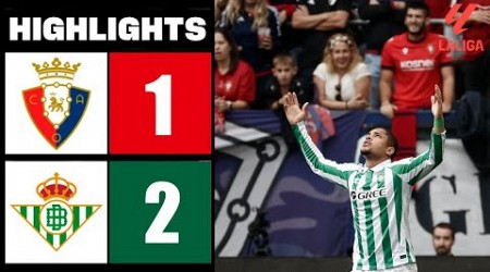 Vitor Roque Goal | Osasuna vs Real Betis 1-2 Highlights | LaLiga 2024/25