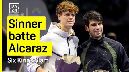 SINNER batte ALCARAZ: vince il SIX KING SLAM, ma che partita! | DAZN Highlights