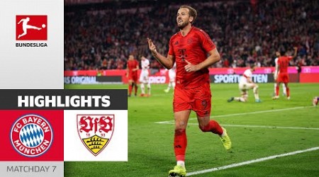 Unstoppable Kane Scores Hattrick! | FC Bayern München - VfB Stuttgart 4-0 | Highlights | Matchday 7