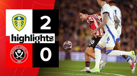 Leeds United 2-0 Sheffield United | EFL Championship highlights