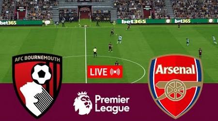 [LIVE] Bournemouth vs Arsenal Premier League 24/25 Full Match - Video Game Simulation