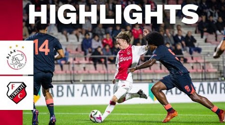 Highlights Jong Ajax - Jong FC Utrecht | Keuken Kampioen Divisie