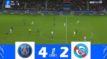 PSG contre RC Strasbourg [4-2] | Ligue 1 2024/25 | Résumé de Match !