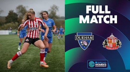 Full Match: Durham v Sunderland | Barclays Women&#39;s Championship 2024/24