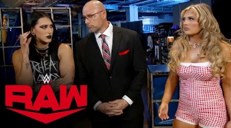 Tiffany Stratton agrees to team with Rhea Ripley: Raw highlights, Oct. 14, 2024