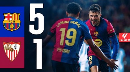 FC BARCELONA 5 vs 1 SEVILLA| LALIGA 2024/25 MD10