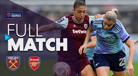 Full Match: West Ham United v Arsenal | Barclays WSL 2024-25