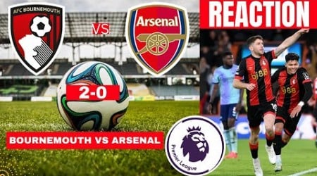 Bournemouth vs Arsenal 2-0 Live Premier League EPL Football Match Today Score Highlights Gunners