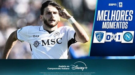 KVARATSKHELIA marca de pênalti e NAPOLI vence Empoli pela Serie A | Melhores Momentos