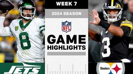 New York Jets vs. Pittsburgh Steelers Game Highlights | NFL 2024 Season Week 7