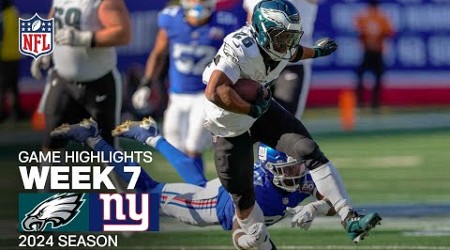 Philadelphia Eagles vs. New York Giants Game Highlights | NFL 2024 Season Week 7