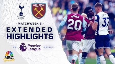 Tottenham Hotspur v. West Ham United | PREMIER LEAGUE HIGHLIGHTS | 10/19/2024 | NBC Sports