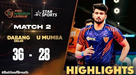 Ashu Malik leads Dabang Delhi K.C.&#39;s charge | #ProKabaddiOnStar 2024 HIGHLIGHTS