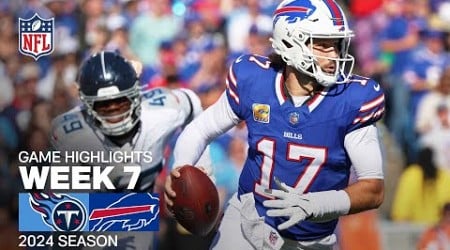 Tennessee Titans vs. Buffalo Bills | 2024 Week 7 Game Highlights