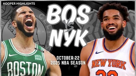 Boston Celtics vs New York Knicks Full Game Highlights | Oct 22 | 2025 NBA Season