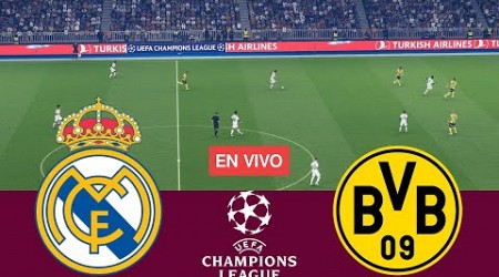 [EN VIVO] Real Madrid vs Borussia Dortmund. UEFA Champions League 24/25 - Simulación de Videojuego