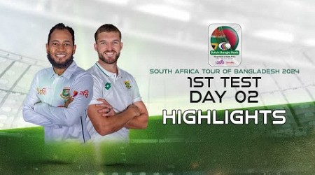 Bangladesh vs South Africa | Highlights | 1st Test | Day 2 | South Africa tour of Bangladesh 2024