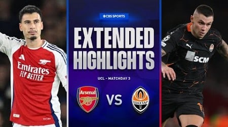 Arsenal vs. Shakhtar Donetsk: Extended Highlights | UCL League Phase MD 3 | CBS Sports Golazo