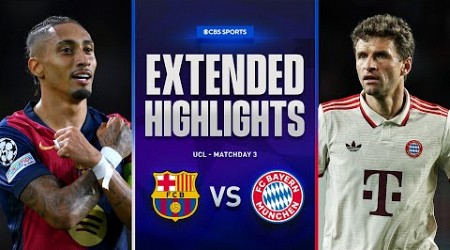 Barcelona vs. Bayern: Extended Highlights | UCL League Phase MD 3 | CBS Sports Golazo