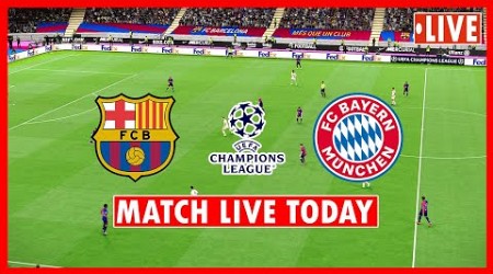 Barcelona vs Bayern Munich LIVE | UEFA Champions League 2024/25 | Match LIVE Today Highlights