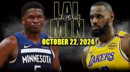 Los Angeles Lakers vs Minnesota Timberwolves Full Game Highlights - October 22 | 2024-25 NBA Season