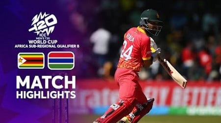 Zimbabwe hit T20I record 344 vs Gambia | Highlights | Men&#39;s T20WC Sub-Regional Africa Qualifier B