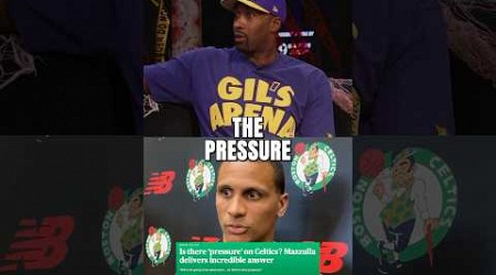 The Boston Celtics have NO PRESSURE