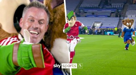 Jamie Carragher wins HILARIOUS East Midlands derby mascot race 