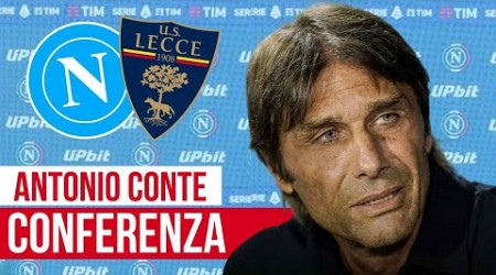 Conte in conferenza stampa per Napoli Lecce 