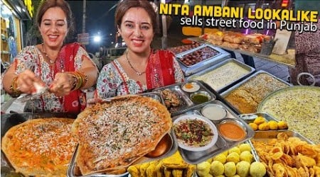 Nita Ambani Lookalike sells Indian Street Food In Punjab 