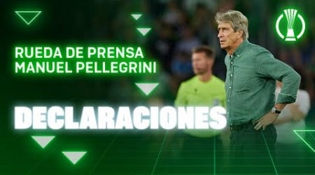 Rueda de prensa de Manuel Pellegrini tras el #RealBetisCopenhague 