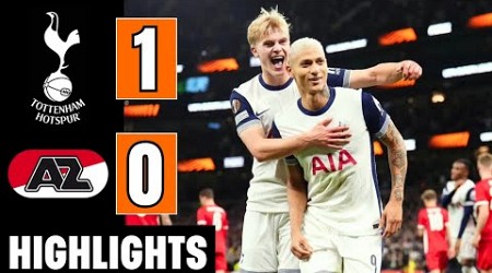 Tottenham Hotspurs Vs. AZ Alkmaar 1-0 | EXTENDED HIGHLIGHTS | UEFA Europa League 24-25 | RICHARLISON