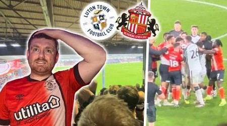 Full Time BRAWL As Sunderland Beat Luton Town