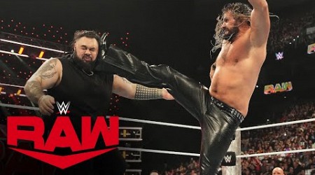 Seth “Freakin” Rollins and Bronson Reed engage in wild brawl: Raw highlights, Oct. 21, 2024