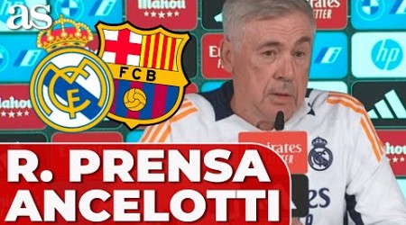 ANCELOTTI, RUEDA DE PRENSA COMPLETA | Previa EL CLÁSICO, REAL MADRID vs. FC BARCELONA