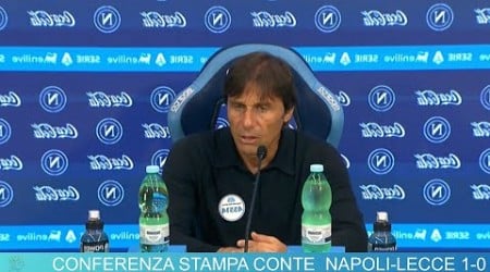 CONFERENZA CONTE post NAPOLI-LECCE 1-0 | LE PAROLE DI CONTE PRESS CONFERENCE