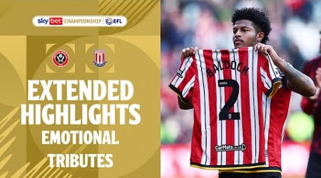 EMOTIONAL TRIBUTES | Sheffield United v Stoke City extended highlights