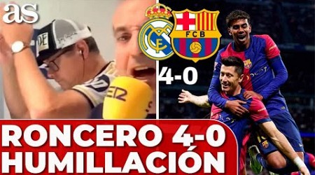 El CALVARIO de RONCERO en el REAL MADRID - BARCELONA (0-4): SUFRIMIENTO TOTAL | REACCIÓN RONCERO