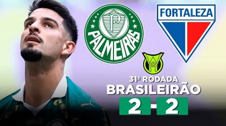 PALMEIRAS EMPATA COM FORTALEZA E TORCE POR TROPEÇO DO BOTAFOGO! PALMEIRAS 2 x 2 FORTALEZA Narração