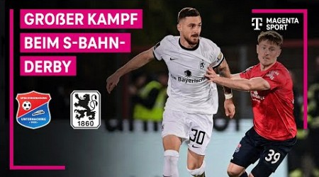 SpVgg Unterhaching - TSV 1860 München, Highlights mit Live-Kommentar | 3. Liga | MAGENTA SPORT