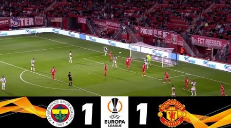 Fenerbahce vs Manchester United 1-1 | 2024 Europa League | Match Highlights