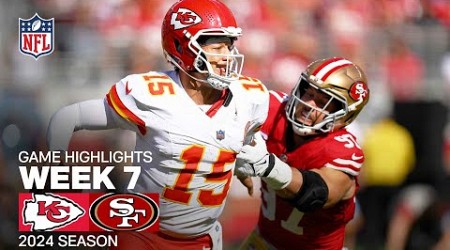 Kansas City Chiefs vs. San Francisco 49ers | 2024 Week 7 Game Highlights