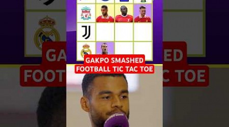 CODY GAKPO plays FOOTBALL TIC TAC TOE against Liverpool&#39;s biggest fan 