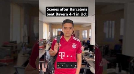 Scenes after Barca vs Bayern Match 