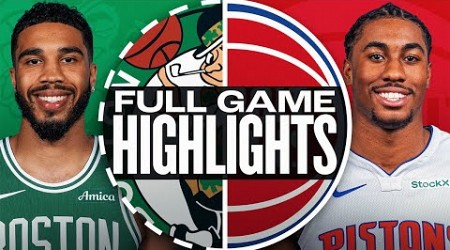 CELTICS at PISTONS | FULL GAME HIGHLIGHTS | October 26, 2024